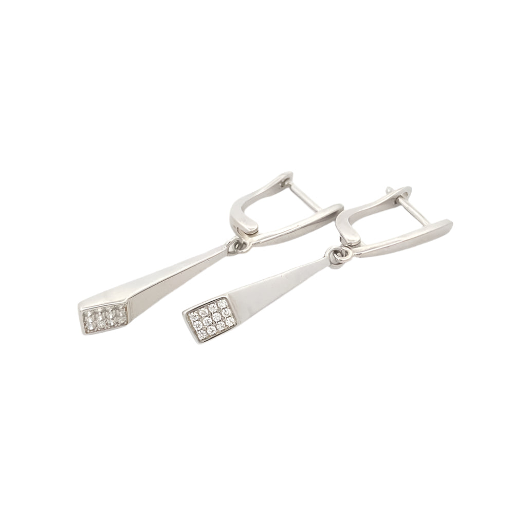 Nova 925 Sterling Silver Drop Earrings | SilverWorks