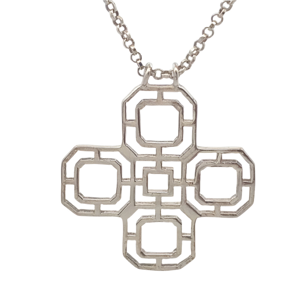 
                      
                        Abel Open Cross 925 Sterling Silver Pendant Necklace | SilverWorks
                      
                    