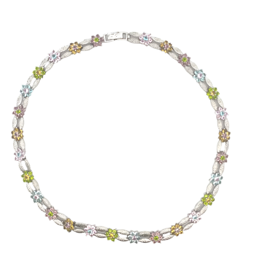 Azalea Multicolor 925 Sterling Silver Bracelet | SilverWorks