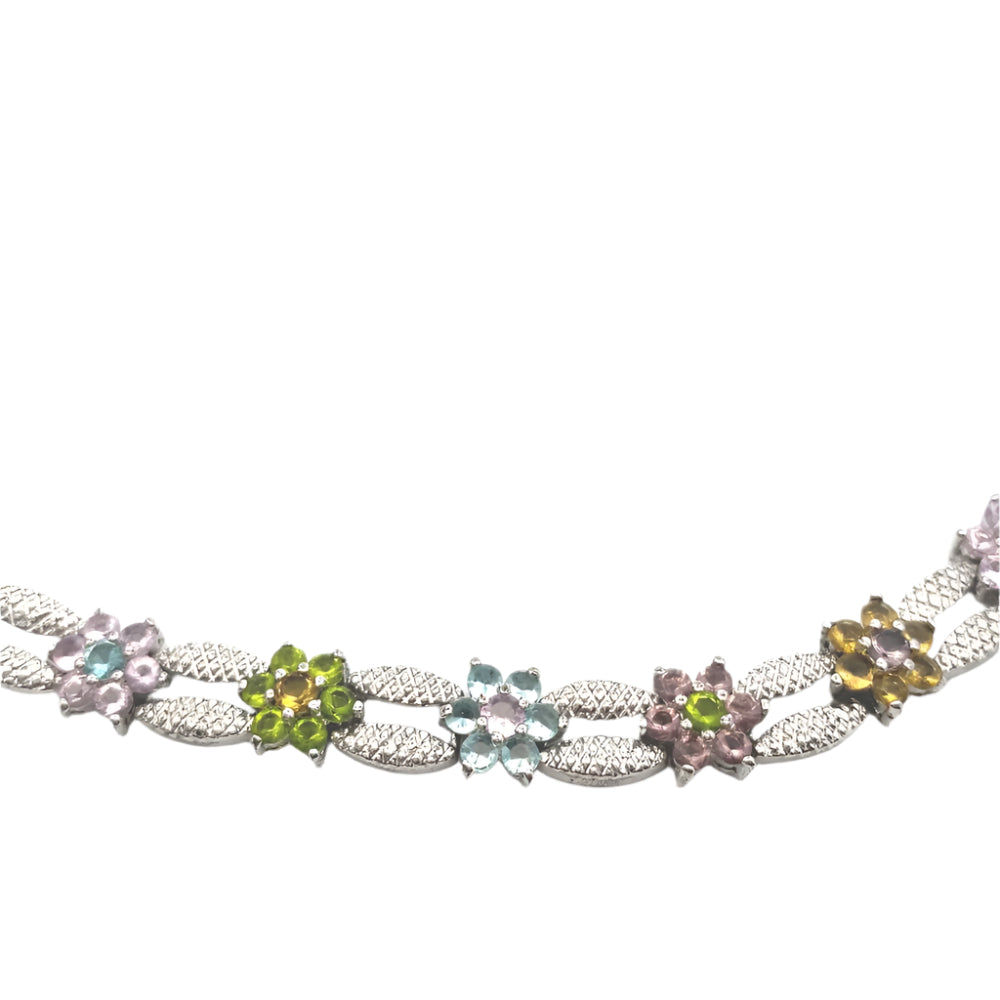 
                      
                        Azalea Multicolor 925 Sterling Silver Bracelet | SilverWorks
                      
                    