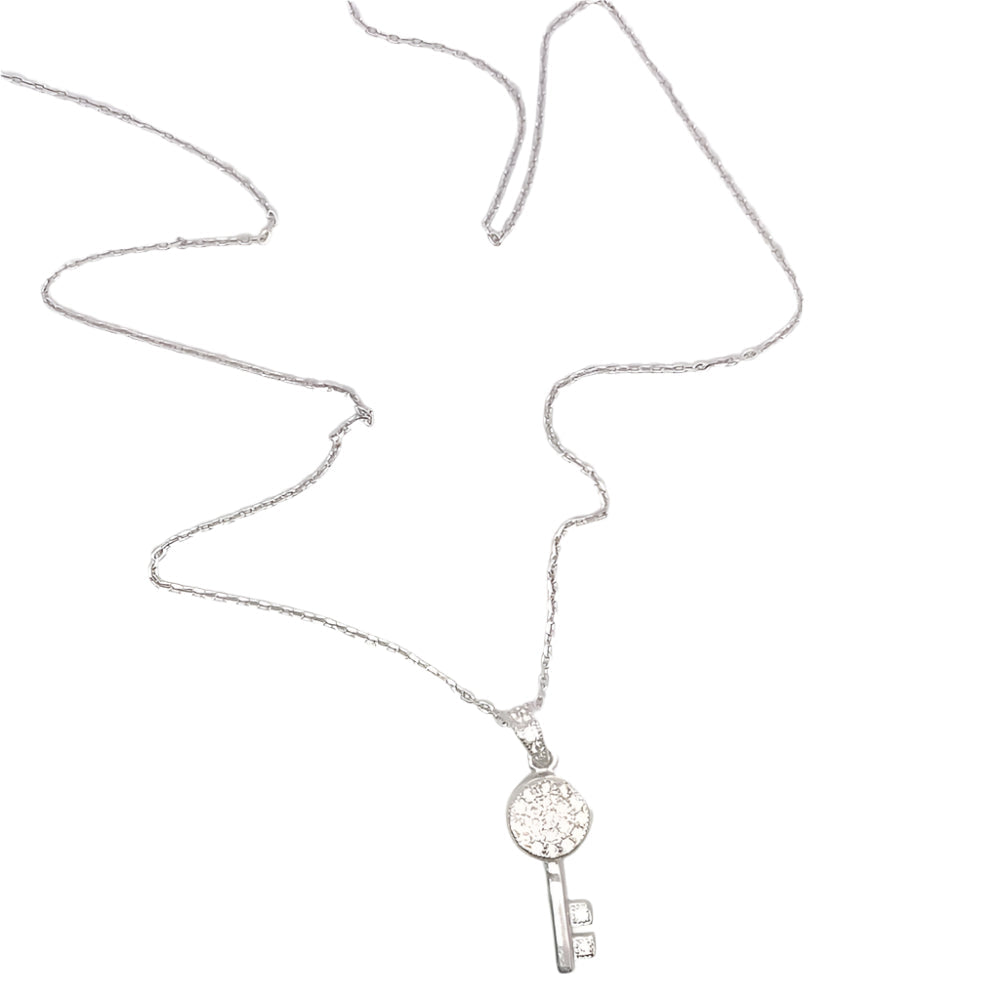 
                      
                        Lev Key 925 Sterling Silver Pendant Necklace | SilverWorks
                      
                    