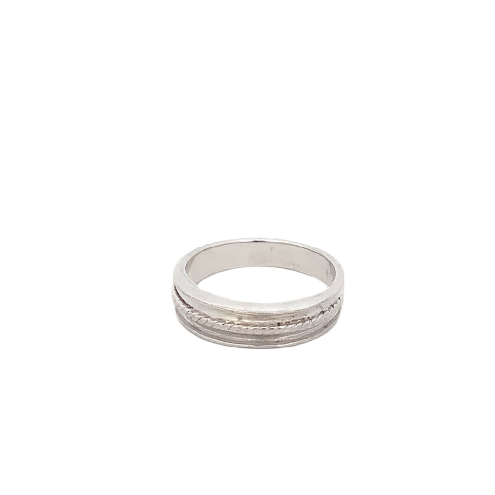 
                      
                        Dean Sandblasted 925 Sterling Silver Wedding Band Ring | SilverWorks
                      
                    