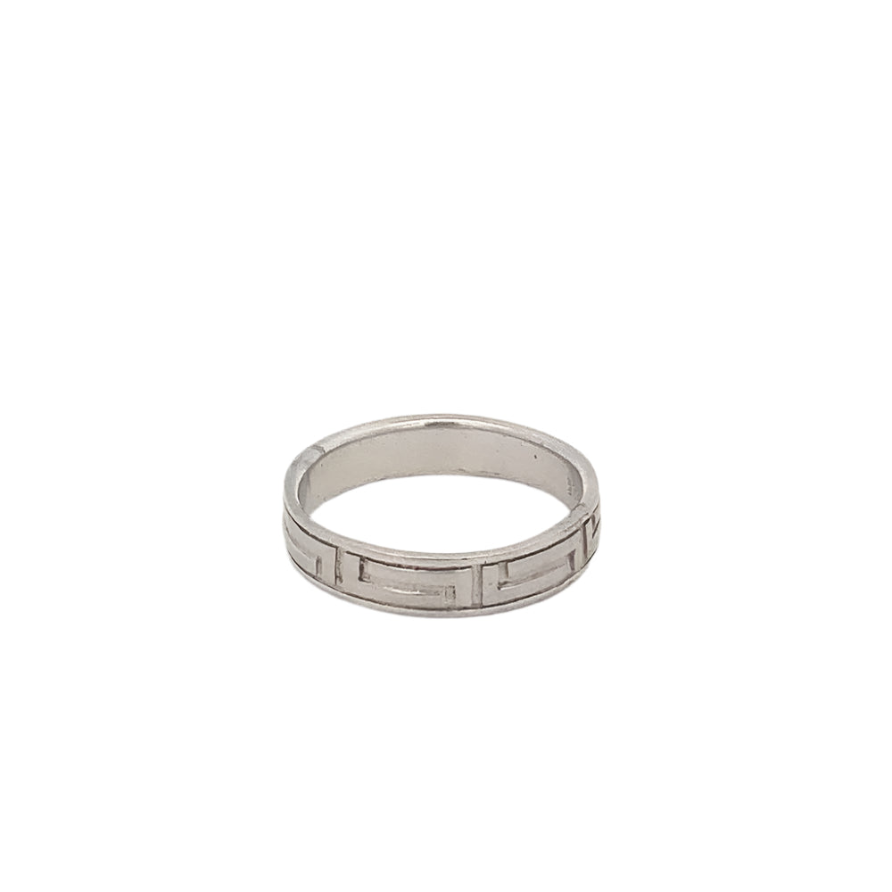 
                      
                        Caden Sandblasted 925 Sterling Silver Wedding Band Ring | SilverWorks
                      
                    