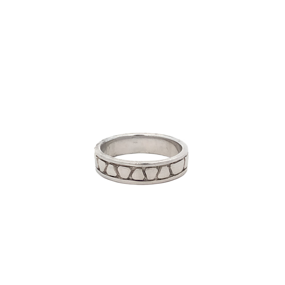 
                      
                        Erin Sandblasted 925 Sterling Silver Wedding Band Ring 6 | SilverWorks
                      
                    