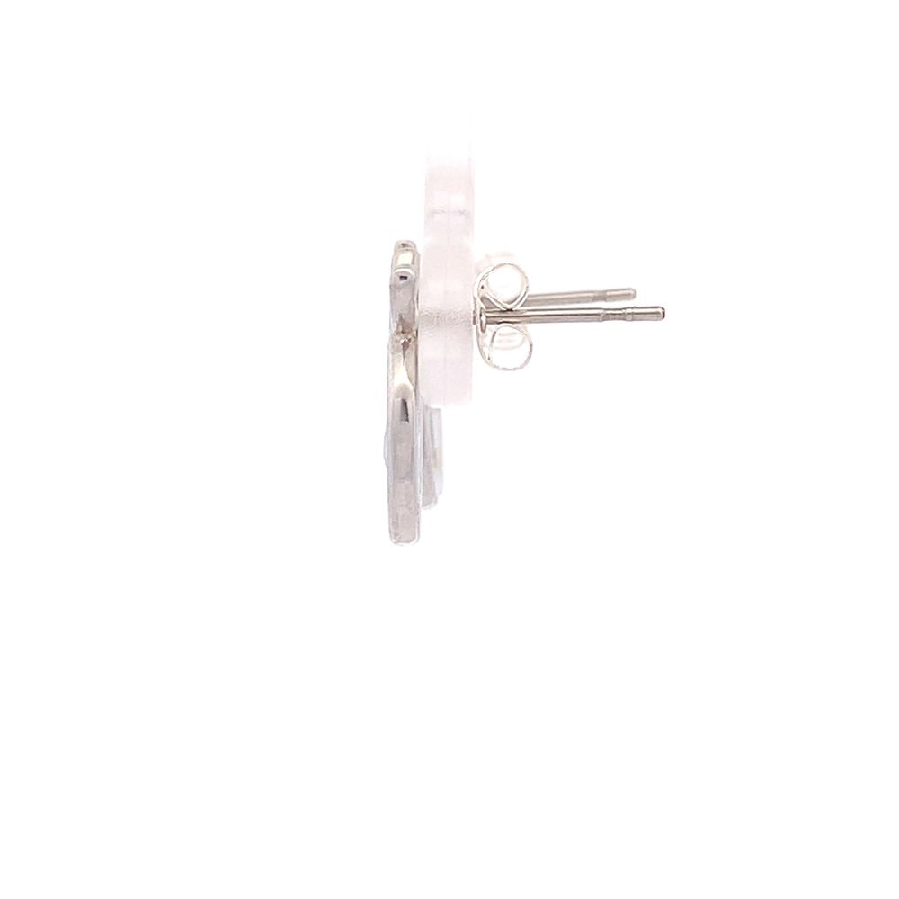 Rachel Apple Crown 925 Sterling Silver Stud Earrings | SilverWorks