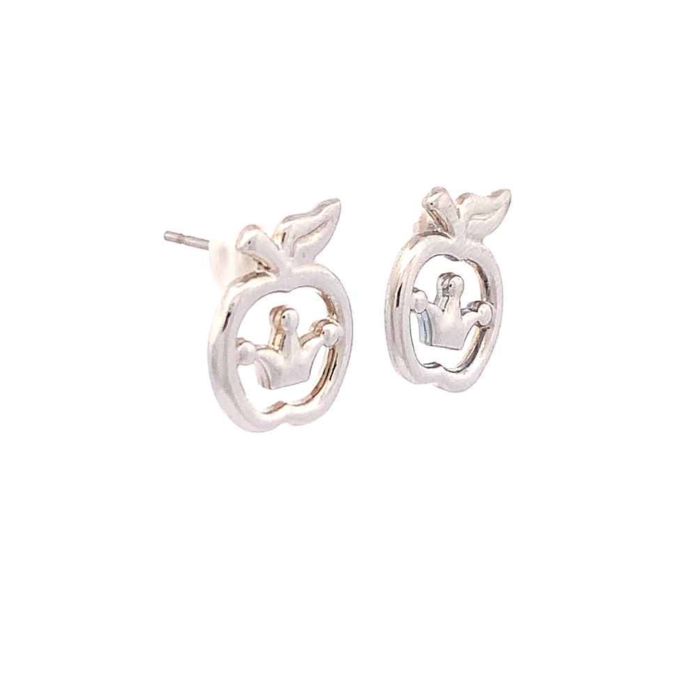 
                      
                        Rachel Apple Crown 925 Sterling Silver Stud Earrings | SilverWorks
                      
                    