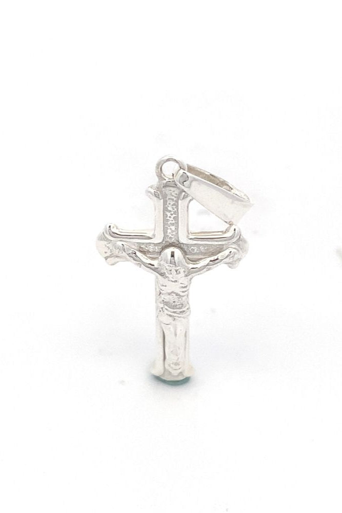 Peter Small Cross 925 Sterling Silver Pendant | SilverWorks