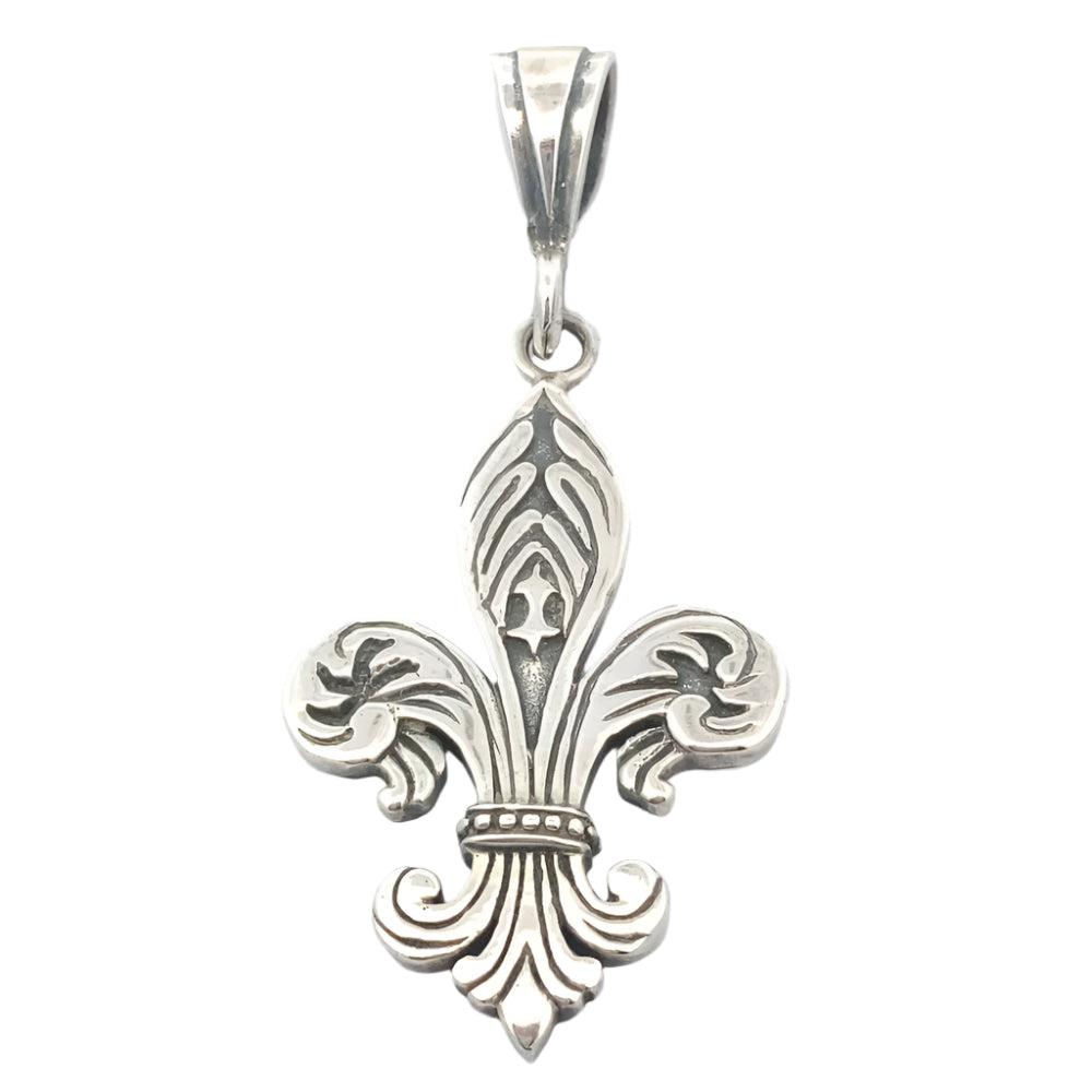 Fleur-de-Lis  925 Sterling Silver Pendant | SilverWorks