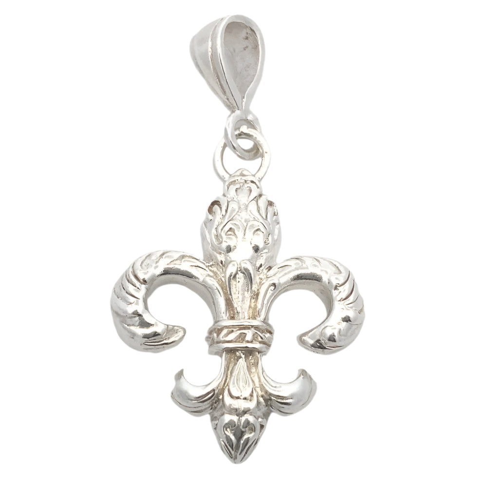 Roman Fleur-de-Lis  925 Sterling Silver Pendant | SilverWorks