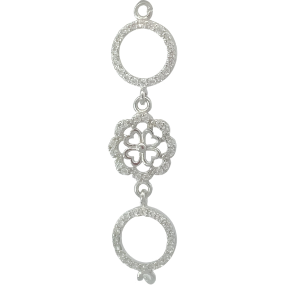 
                      
                        Aisha Dangling Flower 925 Sterling Silver Charm | SilverWorks
                      
                    