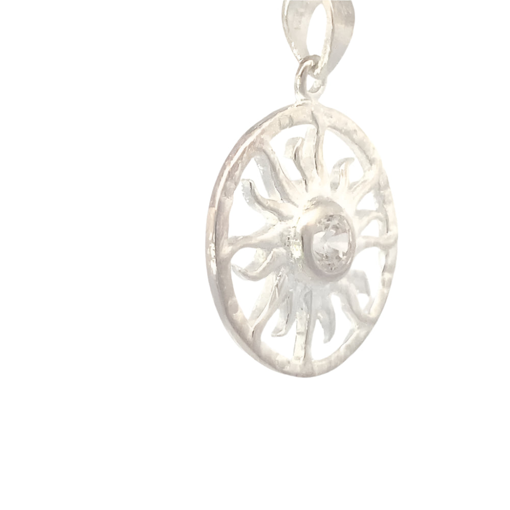Sol Round Sun 925 Sterling Silver Charm | SilverWorks
