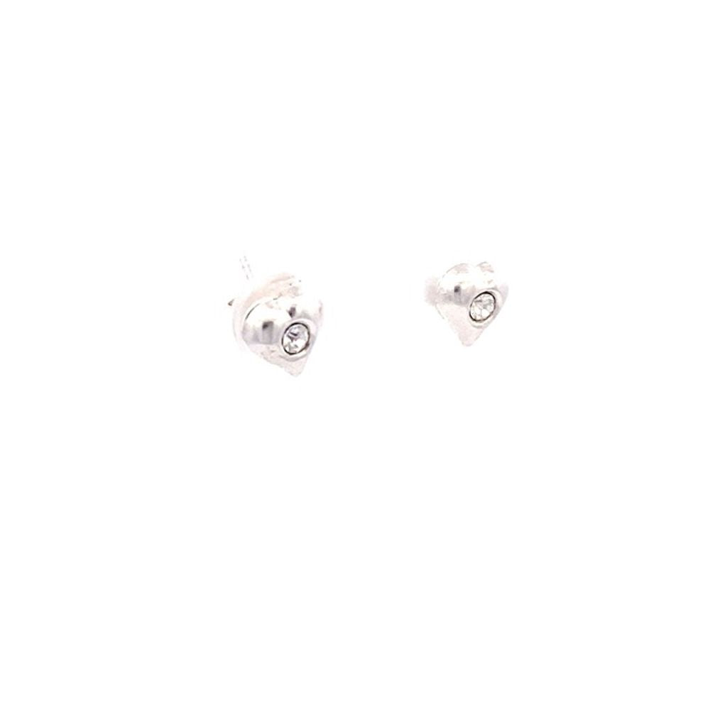 Irene Heart 925 Sterling Silver Stud Earrings | SilverWorks