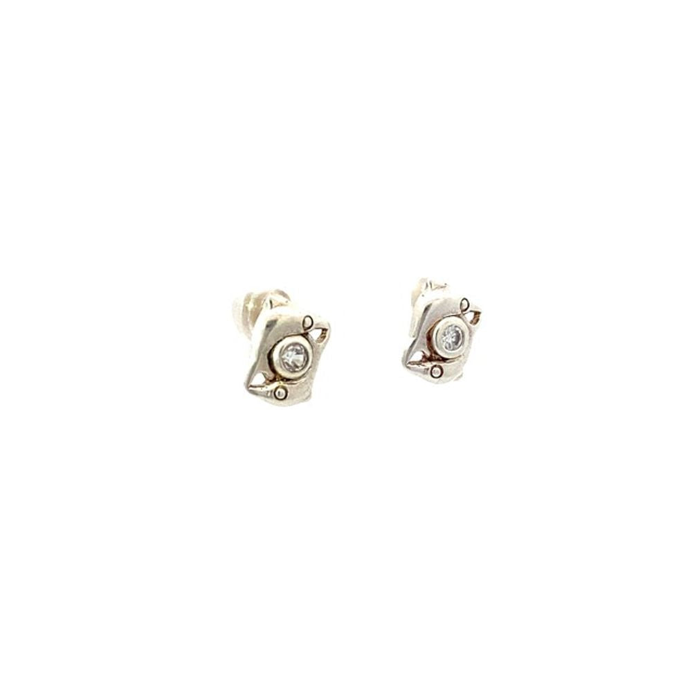 Dolly Dolphin 925 Sterling Silver Stud Earrings | SilverWorks