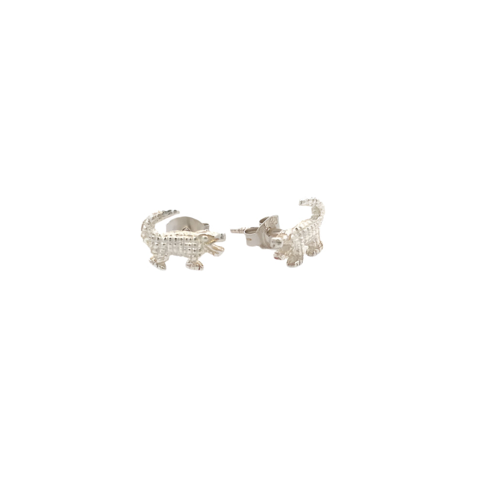 
                      
                        Ura Crocodile 925 Sterling Silver Stud Earrings | SilverWorks
                      
                    