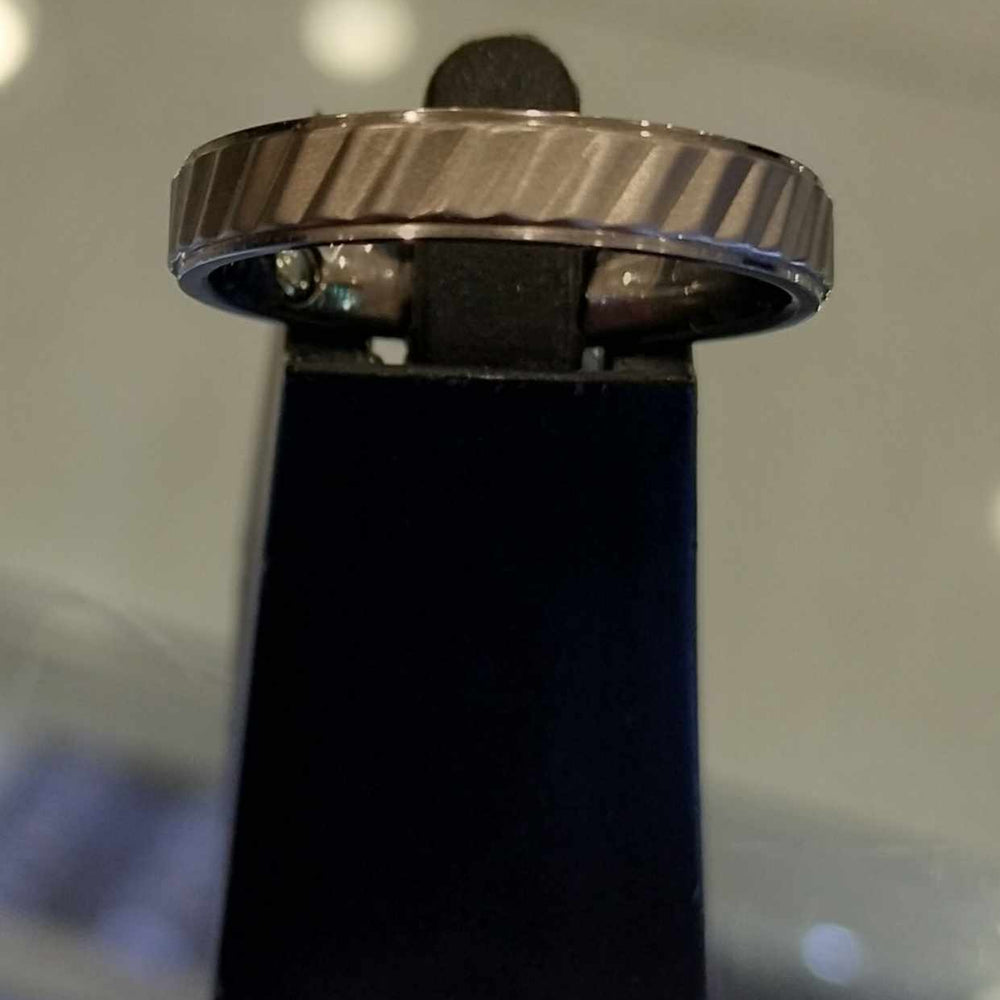 Nico Wave Titanium Wedding Band Ring Size 8 | SilverWorks