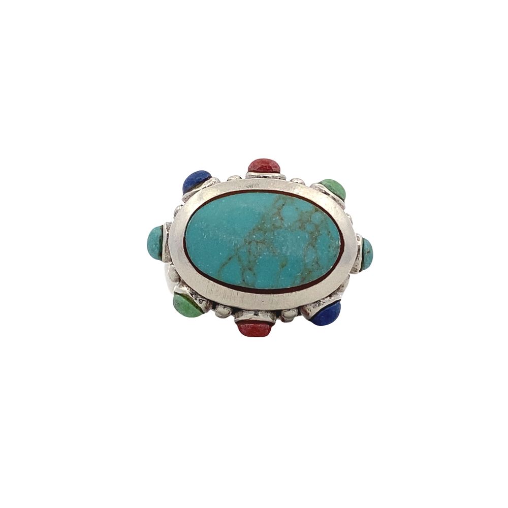 Anna Multicolor 925 Sterling Silver Promise Ring | SilverWorks