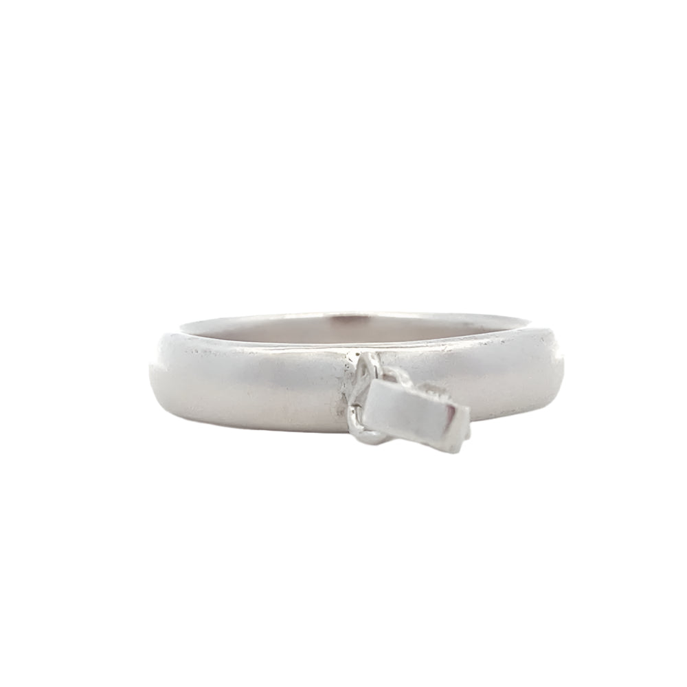 Quinn Dangling Heart 925 Sterling Silver Ring | SilverWorks