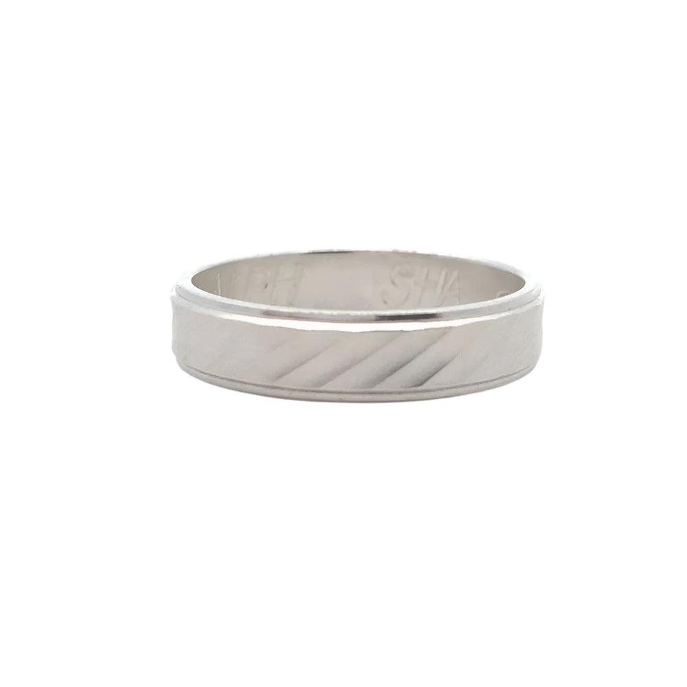 Dana 925 Sterling Silver Wedding Band Ring | SilverWorks
