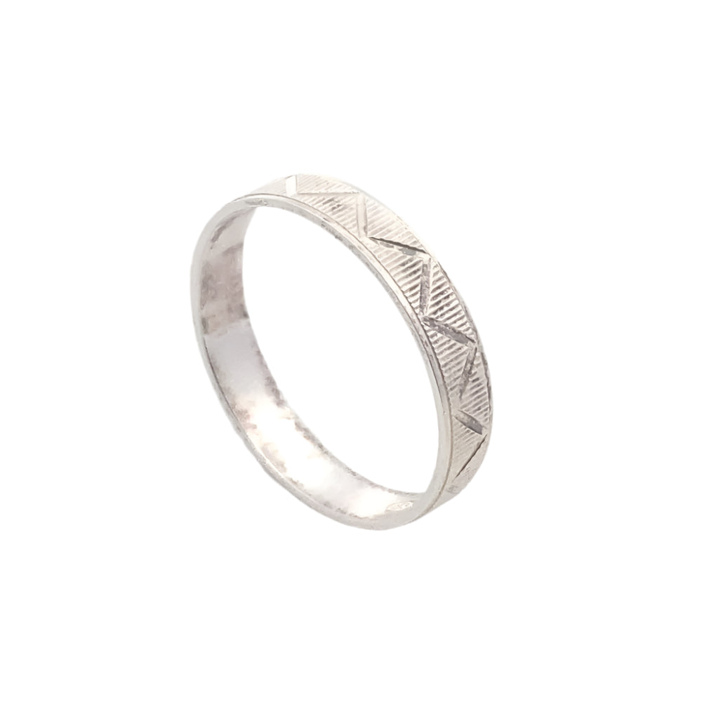 Eden 925 Sterling Silver Wedding Band Ring | SilverWorks
