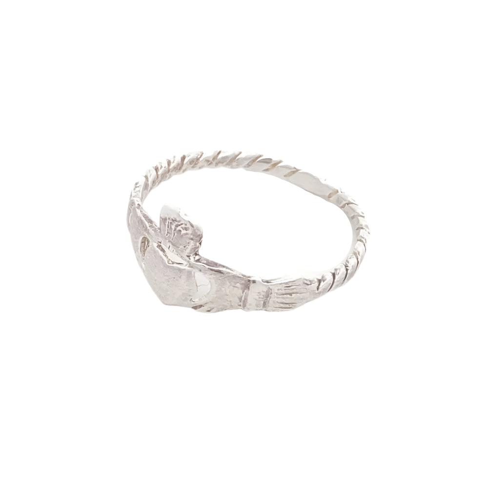 Nolan Claddagh 925 Sterling Silver Crown Ring | SilverWorks