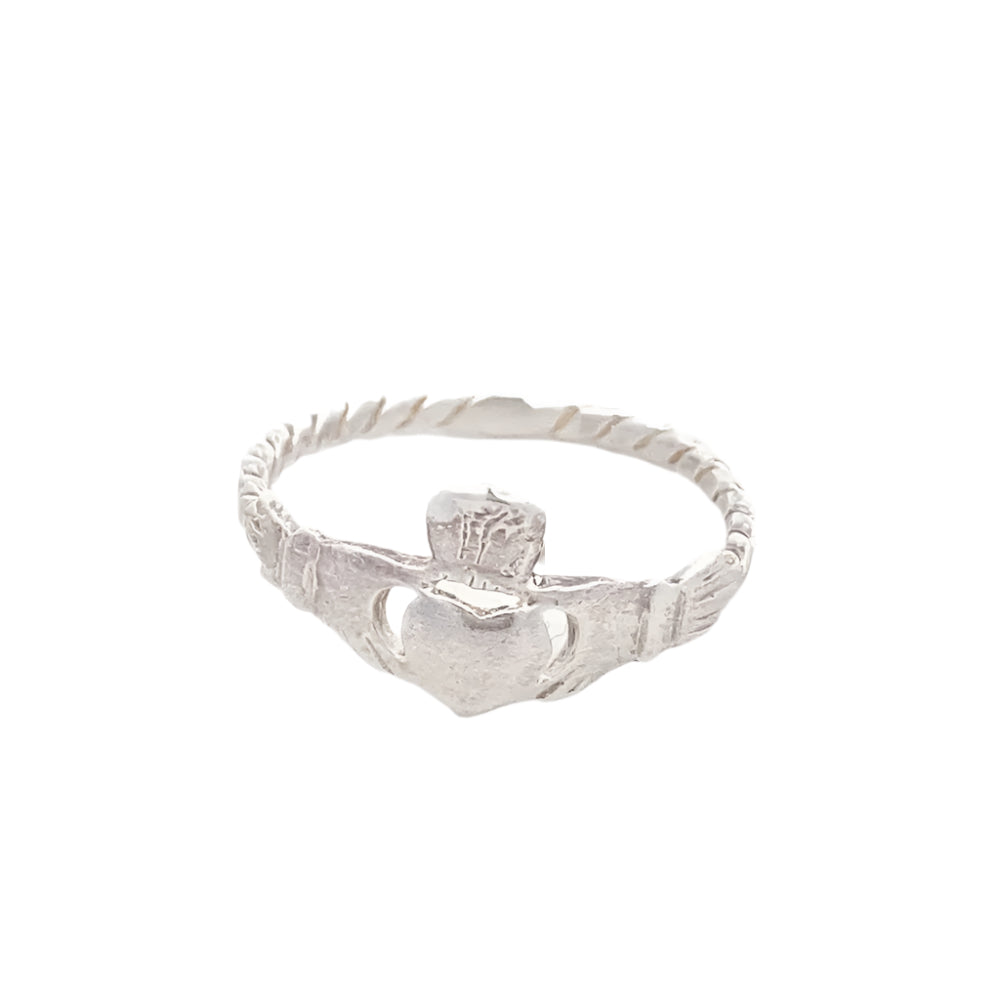 
                      
                        Nolan Claddagh 925 Sterling Silver Crown Ring | SilverWorks
                      
                    
