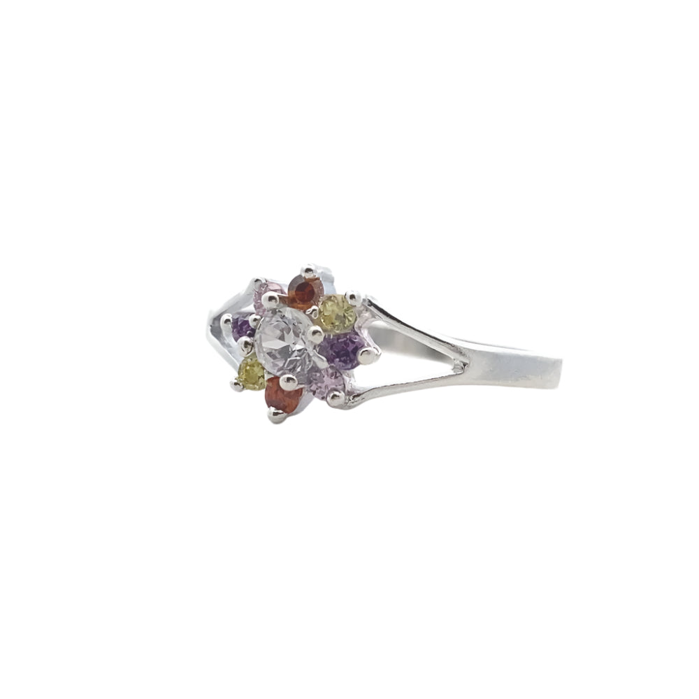 
                      
                        Dahlia Rositas Multicolor 925 Sterling Silver Promise Ring | SilverWorks
                      
                    