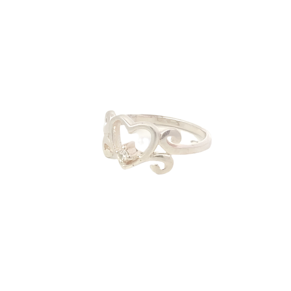 Emilia Heart 925 Sterling Silver Promise Ring | SilverWorks