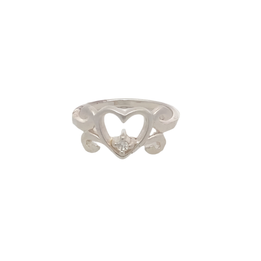 Emilia Heart 925 Sterling Silver Promise Ring | SilverWorks