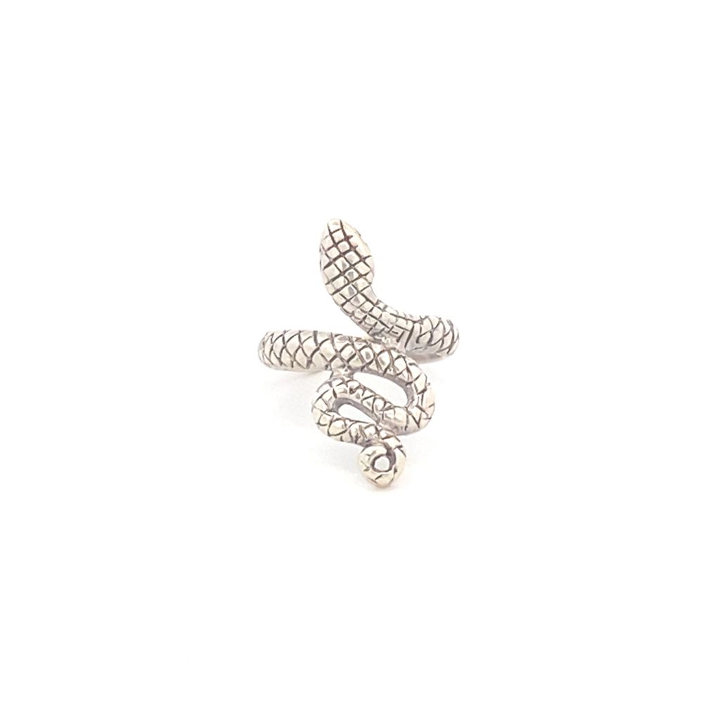 Nica Snake 925 Sterling Silver Open Ring | SilverWorks