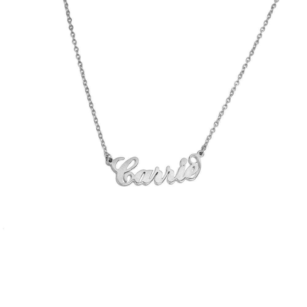 Cursive Script Personalized Name Necklace | SilverWorks