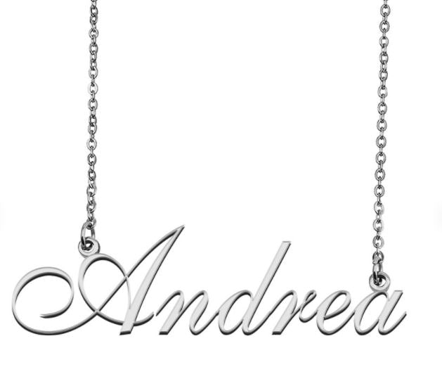 Elegant Script Personalized Name Necklace | SilverWorks