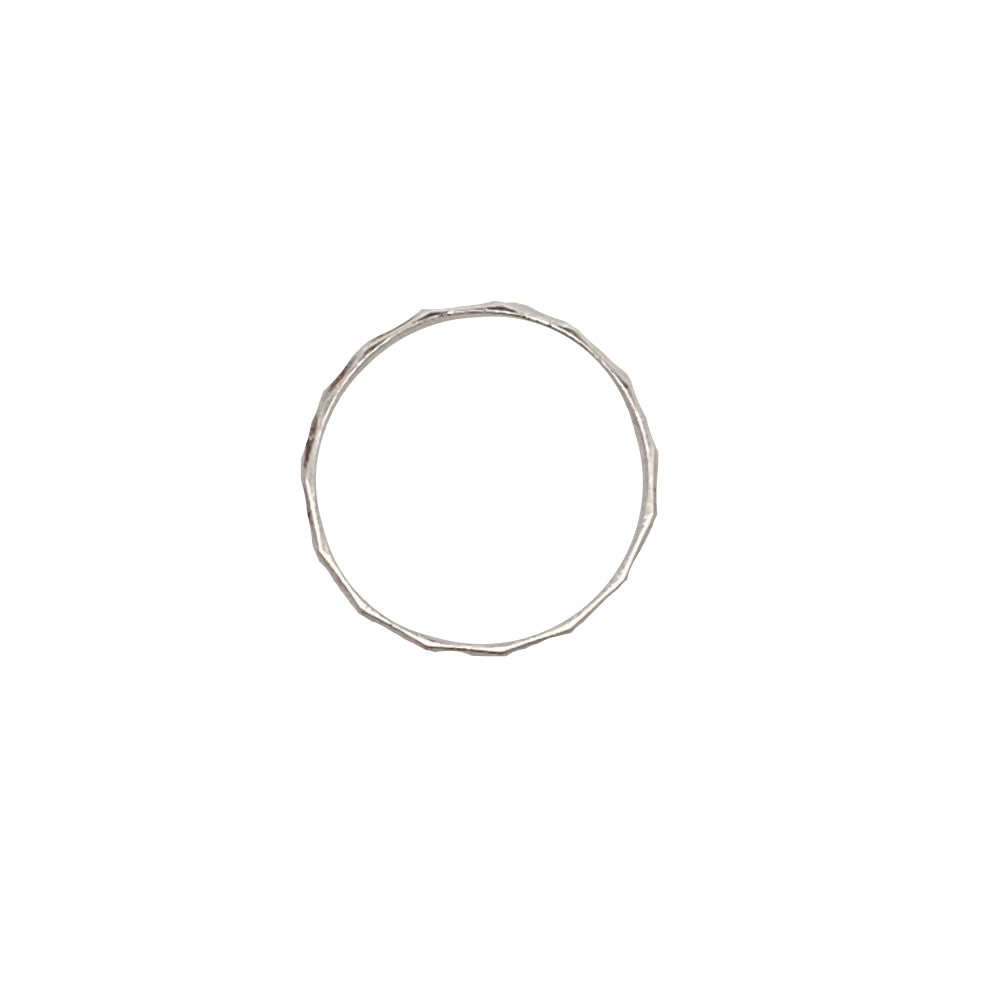 Dara Diamond Pixel 925 Silver Wedding Band Ring | SilverWorks