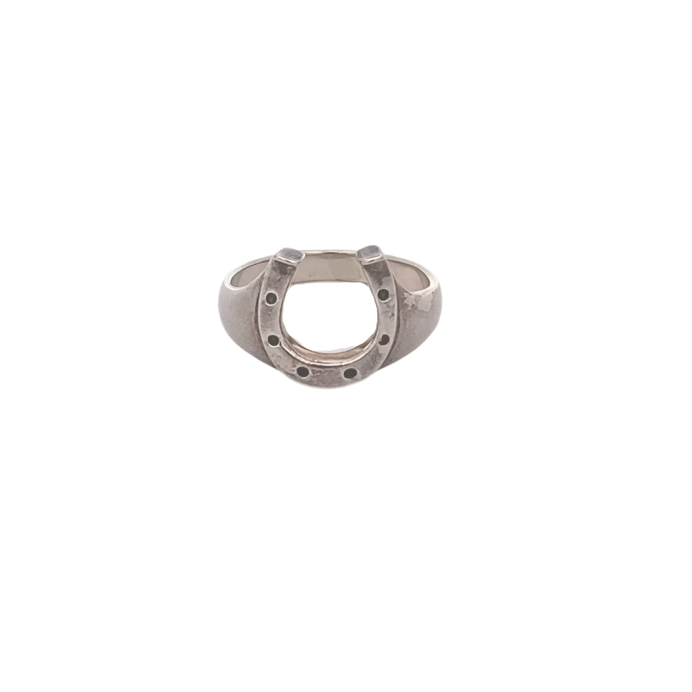 Heidi Horseshoe 925 Sterling Silver Ring | SilverWorks