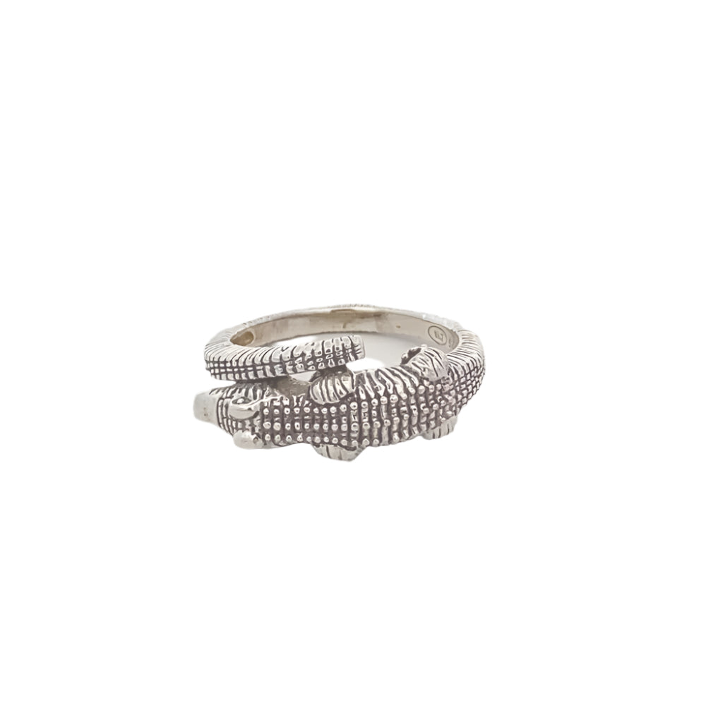 Callaghan Crocodile 925 Sterling Silver Ring | SilverWorks