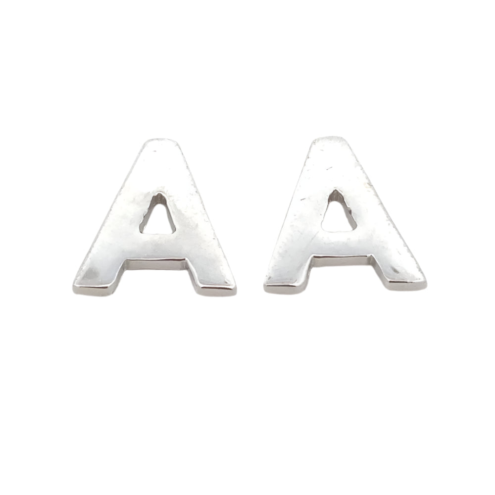 Felicia Flat Polish Letter 925 Sterling Silver Charm | SilverWorks