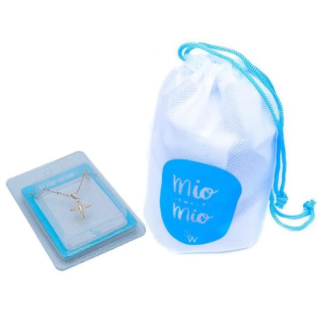 Allie Airplane Stainless Steel Pendant Necklace | SilverWorks
