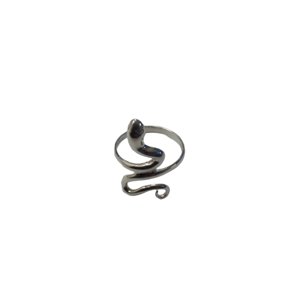 Violet Snake 925 Sterling Silver Open Ring | SilverWorks