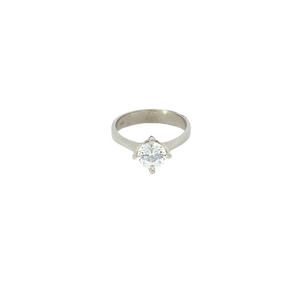 Adeline Brilliant 925 Sterling Silver Engagement Ring | SilverWorks