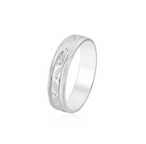 
                      
                        Cezanne 925 Sterling Silver Wedding Band Ring | SilverWorks
                      
                    