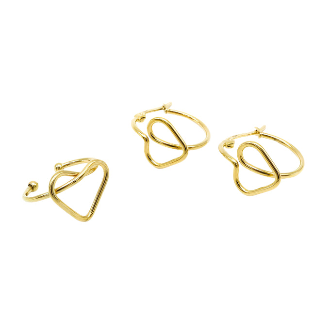 
                      
                        Lavinia Heart Knot Stainless Steel Jewelry Set | SilverWorks
                      
                    