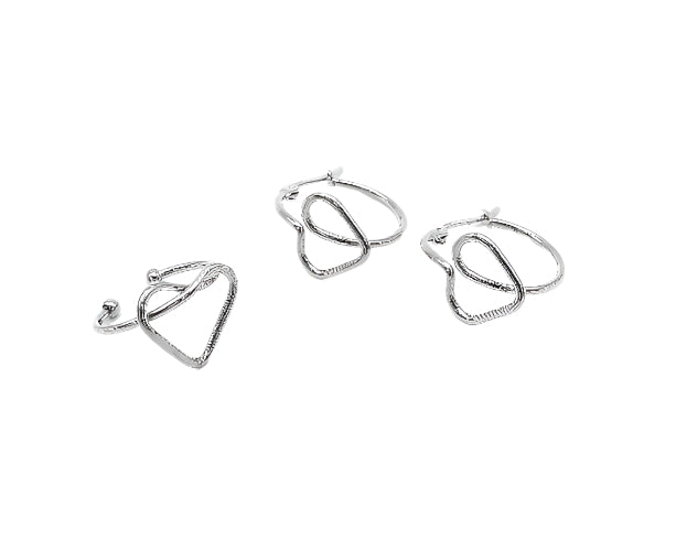 
                      
                        Lavinia Heart Knot Stainless Steel Jewelry Set | SilverWorks
                      
                    