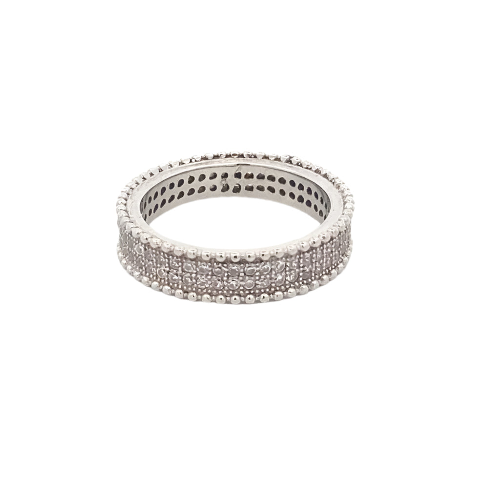 Gail 925 Sterling Silver Eternity Band Ring | SilverWorks