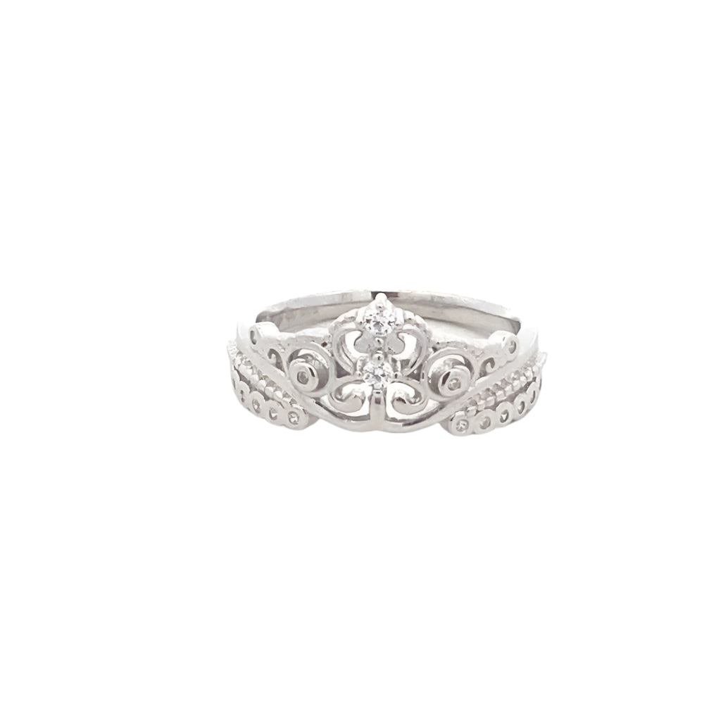 Cinderella 925 Sterling Silver Crown Ring | SilverWorks