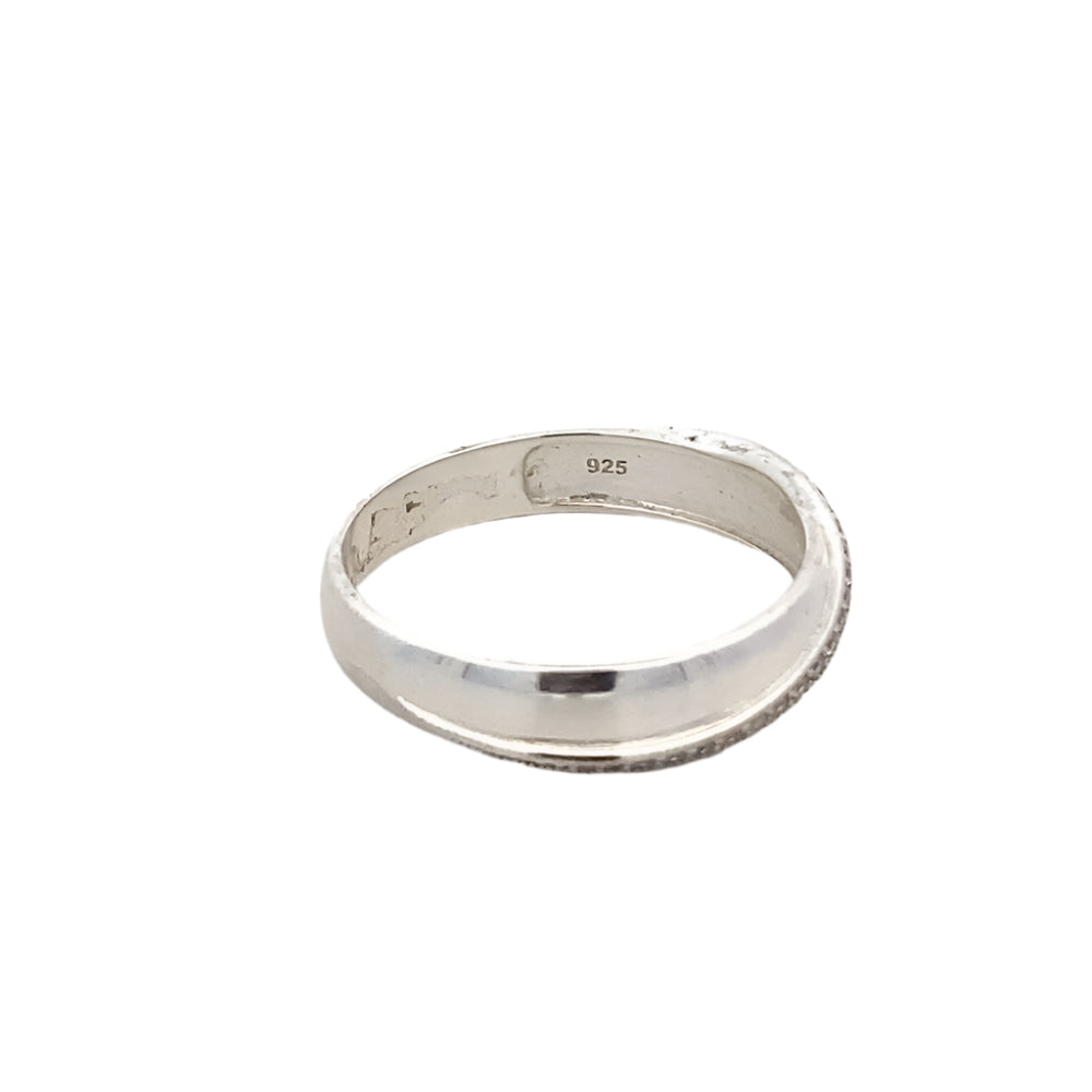 
                      
                        Yasmine Overlap 925 Sterling Silver Eternity Band Ring | SilverWorks
                      
                    