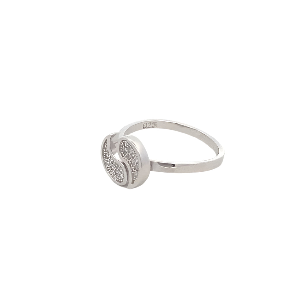 Yin Yang 925 Sterling Silver Open Ring | SilverWorks