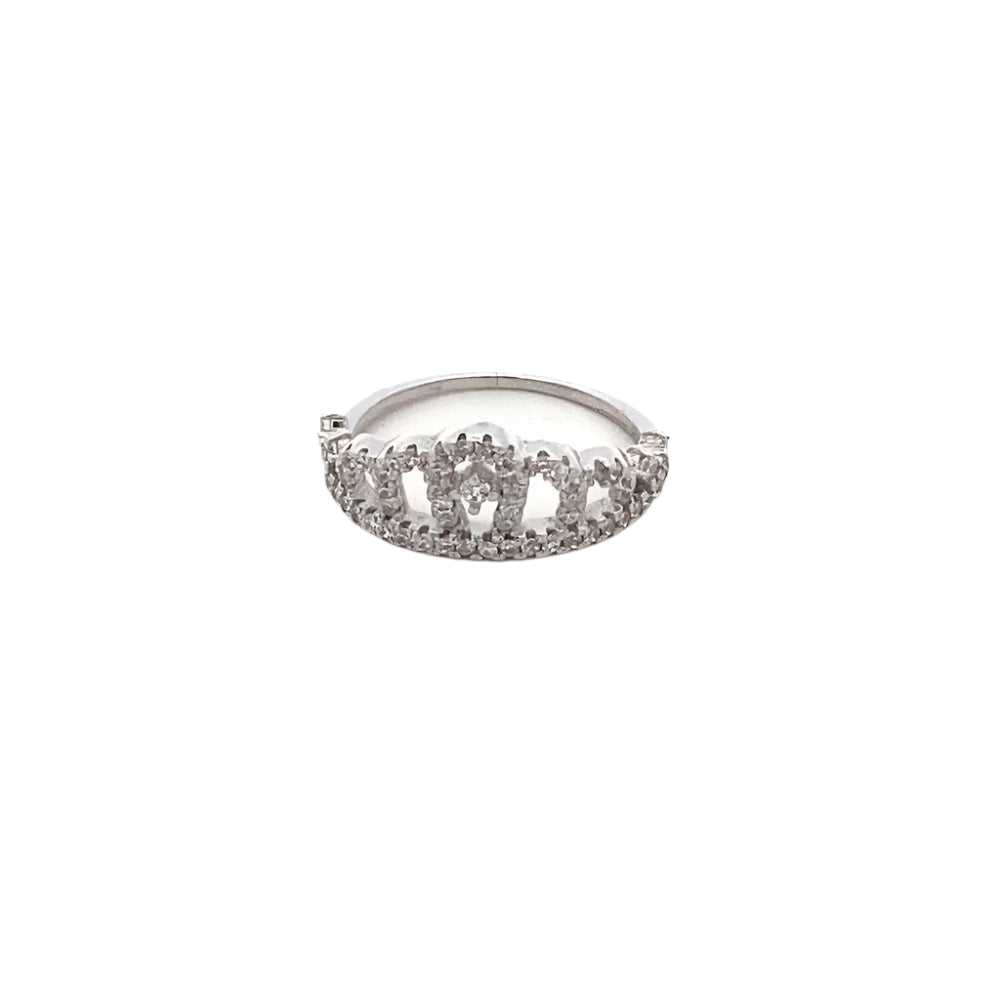 Tabitha 925 Sterling Silver Crown Ring | SilverWorks