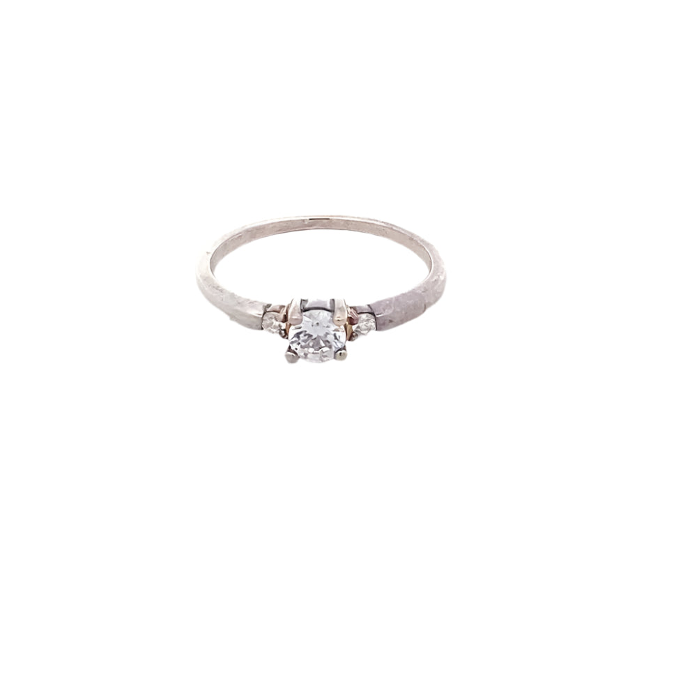Annalisa Brilliant Cut 925 Sterling Silver Engagement Ring | SilverWorks