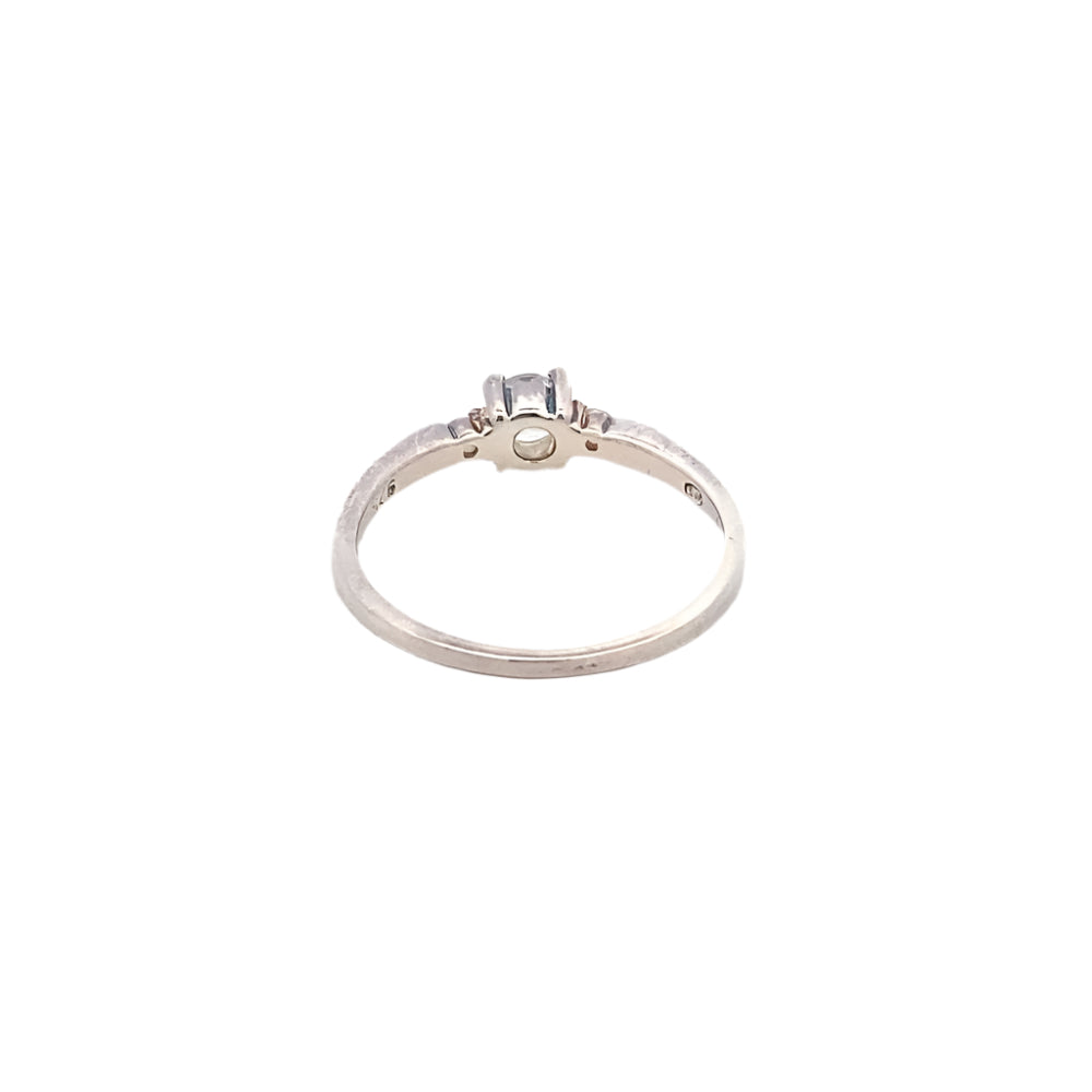 
                      
                        Annalisa Brilliant Cut 925 Sterling Silver Engagement Ring | SilverWorks
                      
                    