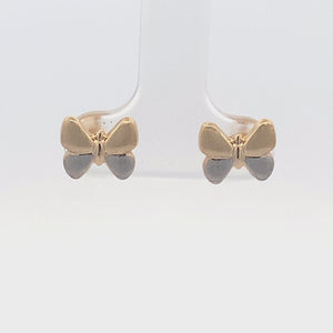 
                
                    Load and play video in Gallery viewer, SW Premium 14 Karat Yellow Gold Butterfly&amp;#39;s Journey Stud Earrings
                
            