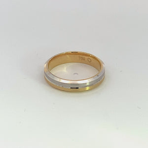 
                
                    Load and play video in Gallery viewer, SW Premium 18K Two tone Wedding Ring
                
            